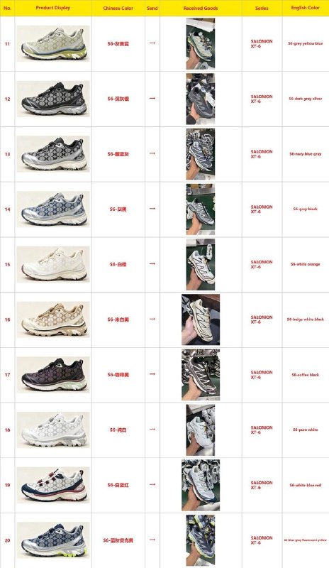 SALOMON XT-6 — Colour maps 2