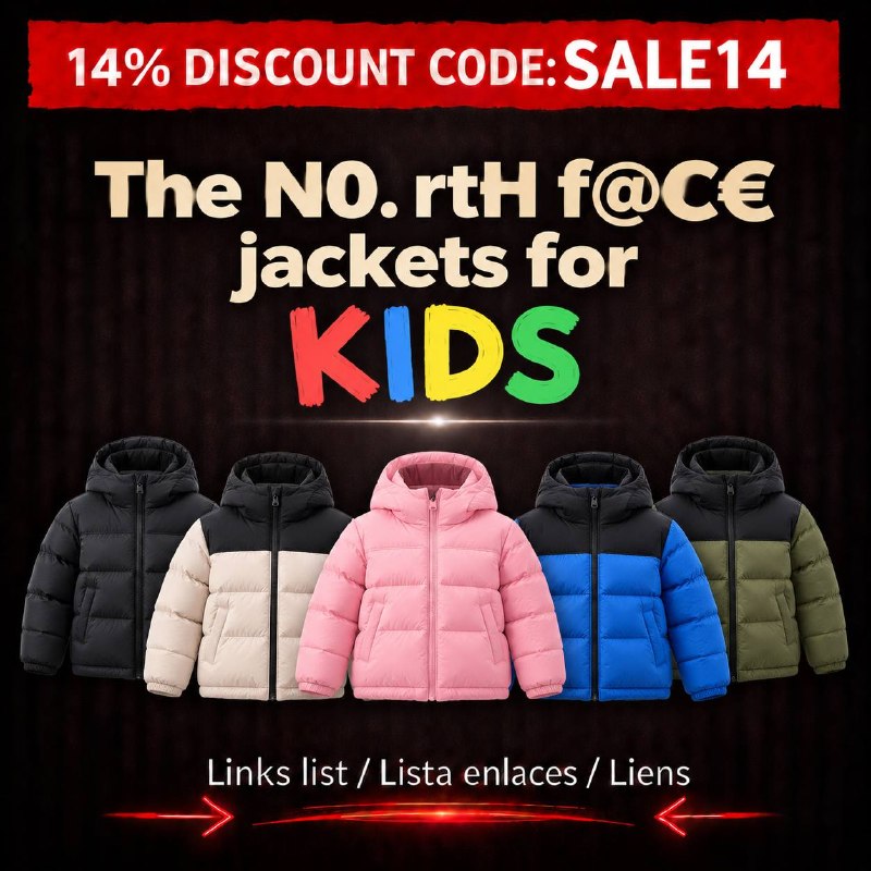 💫   The N0rth F4ce jacket kids