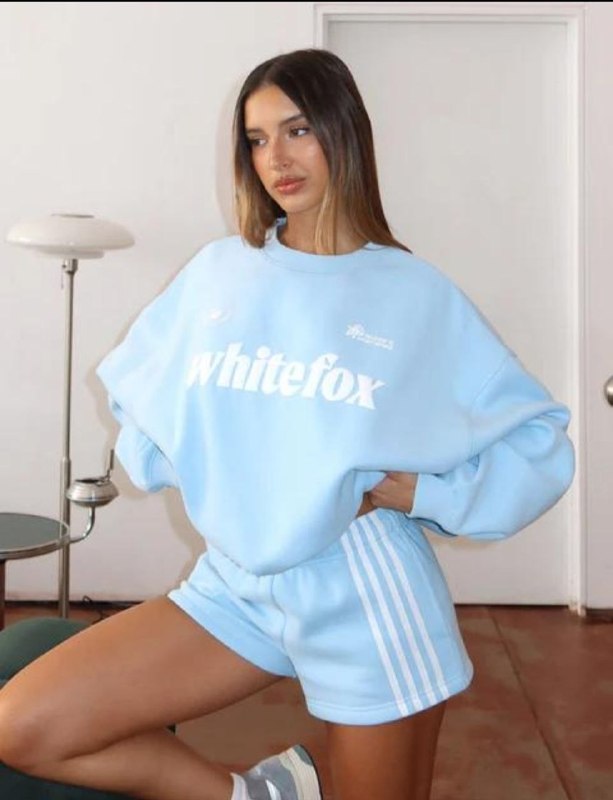 💫   WHlTE F0X Sweatshirt Blue