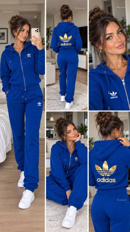adidas blue tracksuit