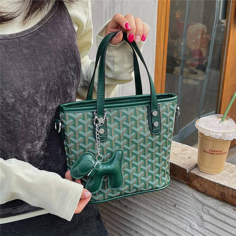 Goyard green tote bag