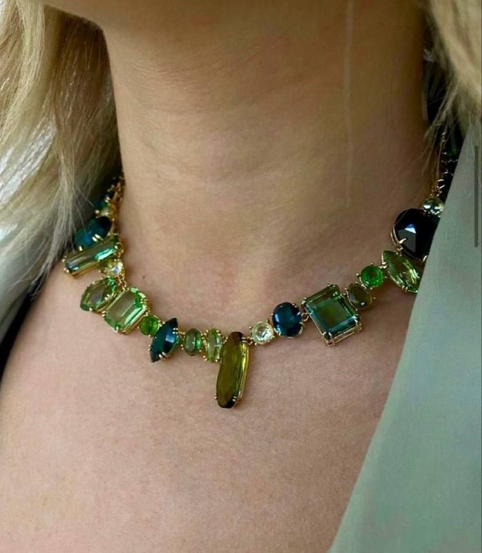 Swarovski Gema green necklace