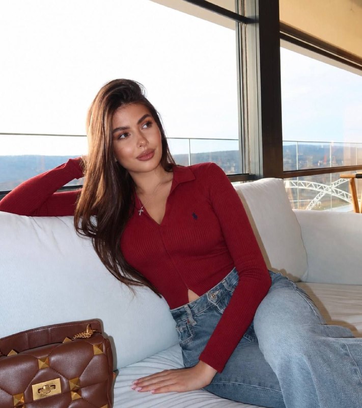 Polo Ralph Lauren red cardigan