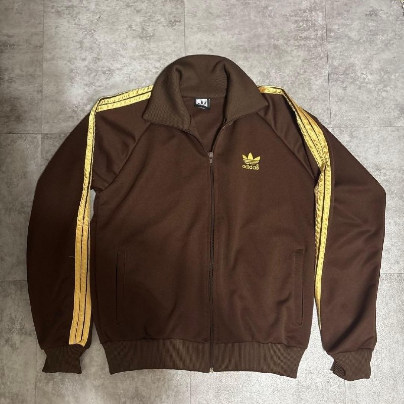 adidas brown track jacket