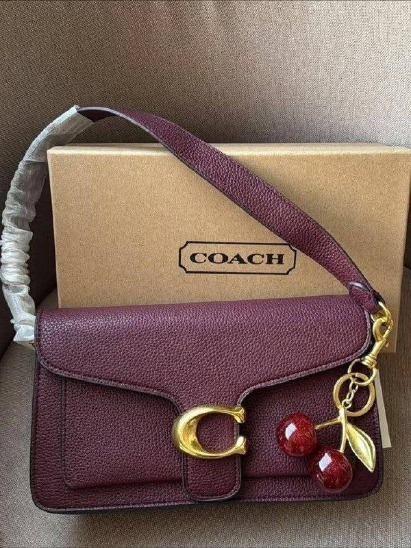 Coach burgundy shoulder bag
