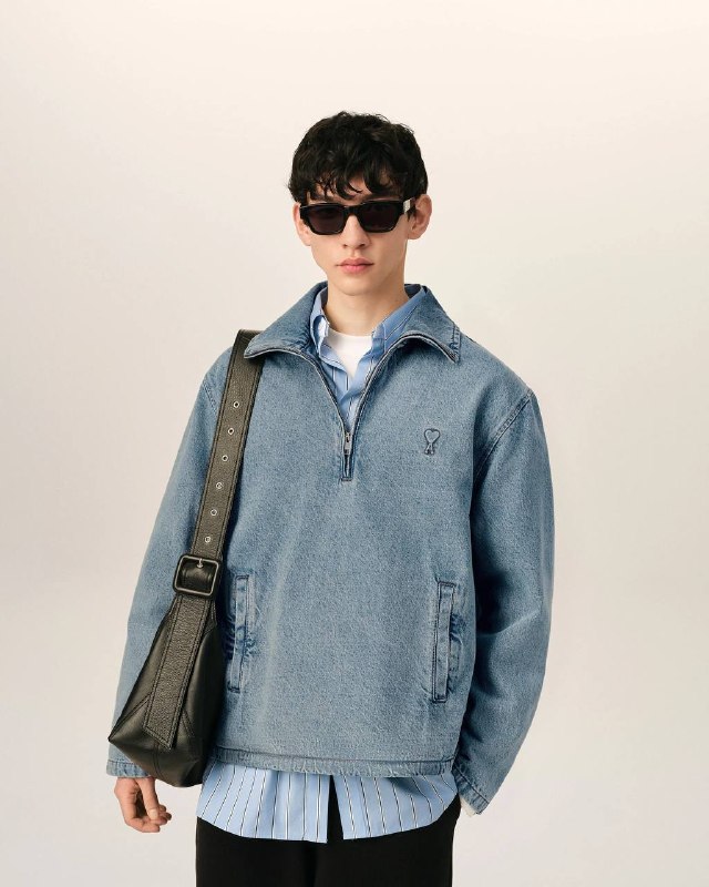 Ami Paris blue zip jacket