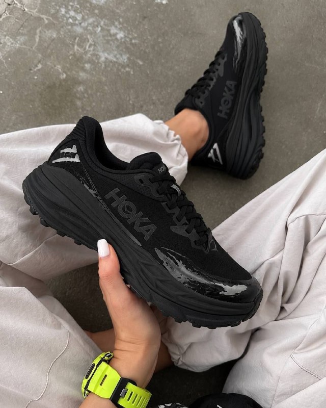 HOKA black trainers
