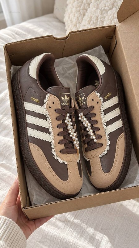 adidas Samba brown trainers