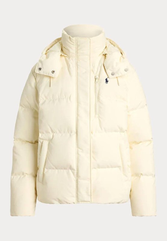 Ralph Lauren cream puffer jacket