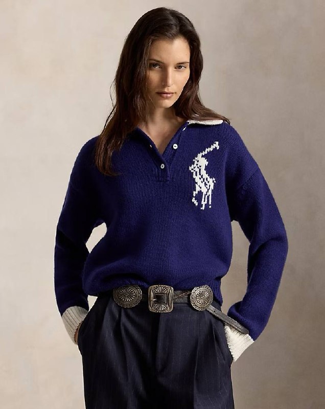 Ralph Lauren women’s navy polo sweater