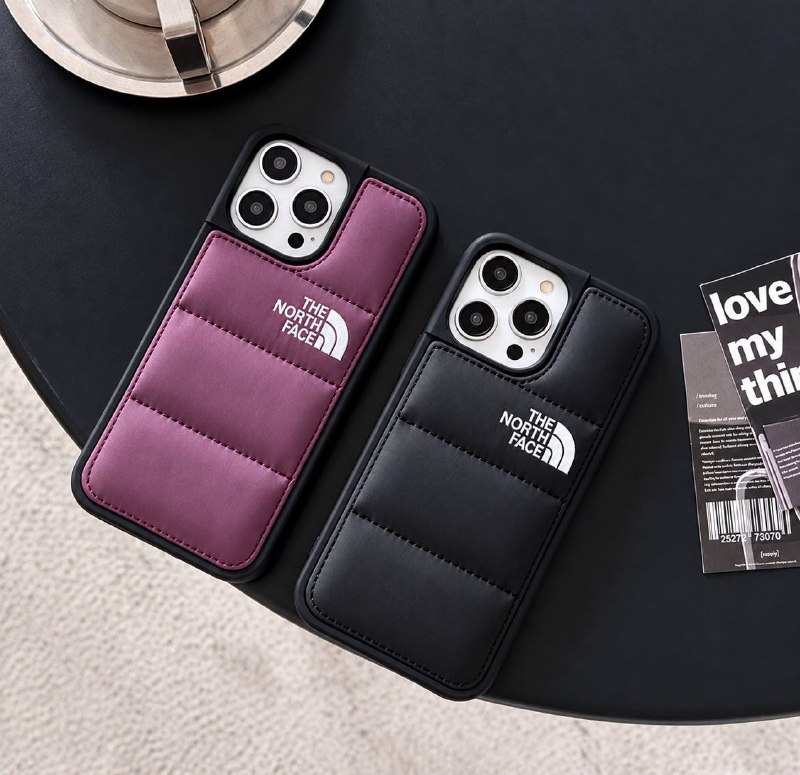 The North Face puffer iPhone case