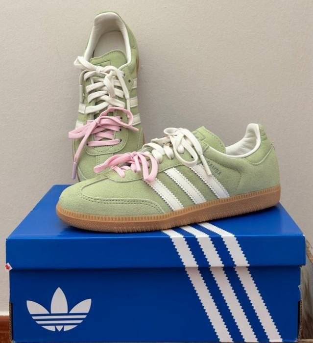 adidas Samba Molly-Mae green trainers