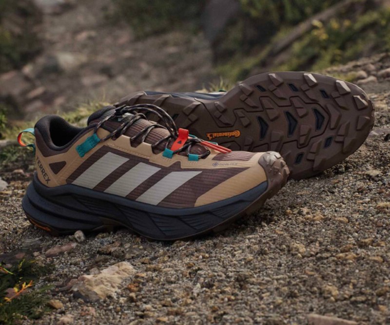 adidas Terrex brown trail trainers