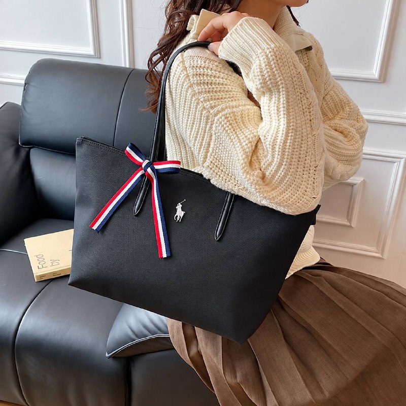 Polo Ralph Lauren black tote bag