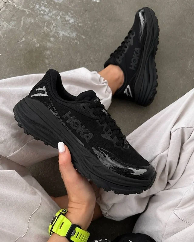 HOKA black trainers