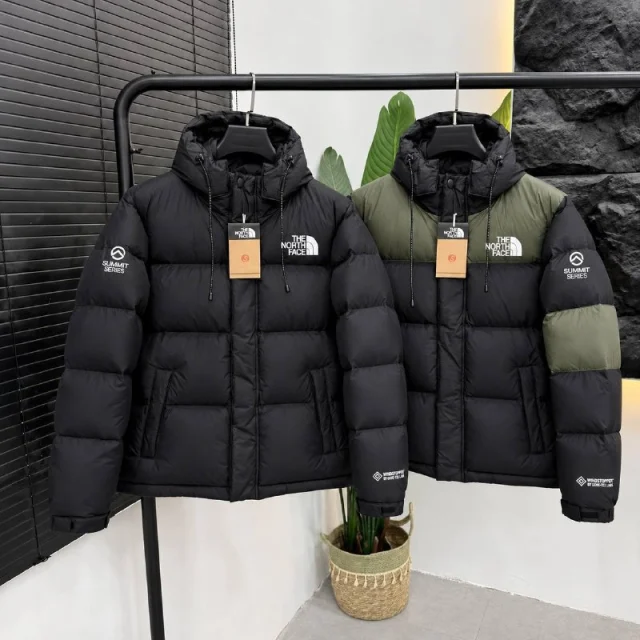 The North Face black puffer jacket