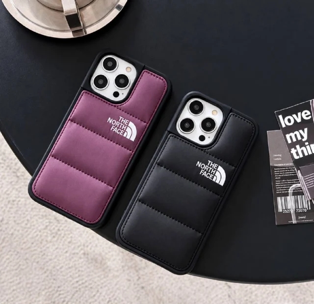 The North Face puffer iPhone case