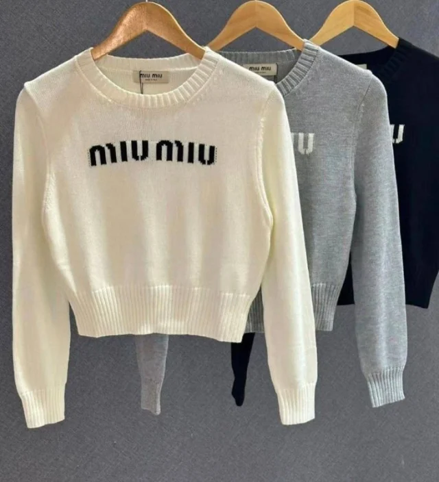MIU MIU logo jumper