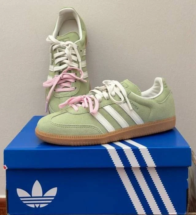 adidas Samba Molly-Mae green trainers
