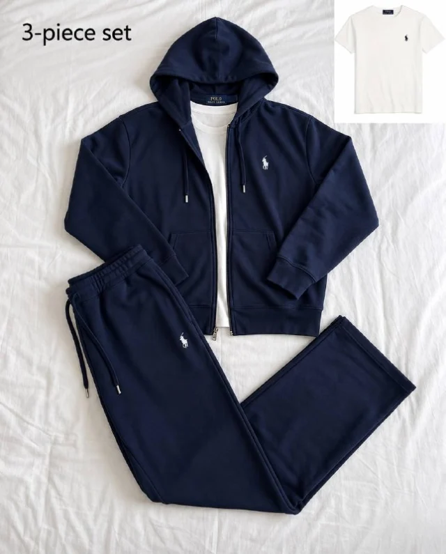 Polo Ralph Lauren navy three-piece tracksuit