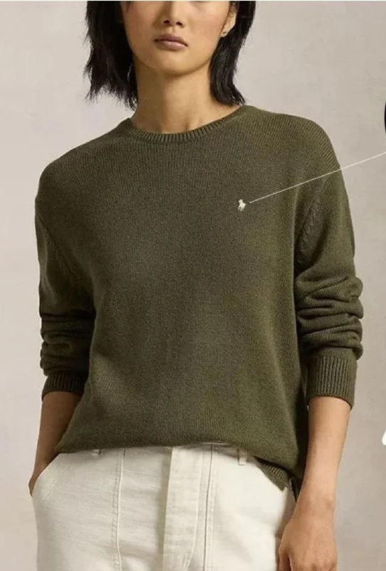 Ralph Lauren olive crew-neck sweater