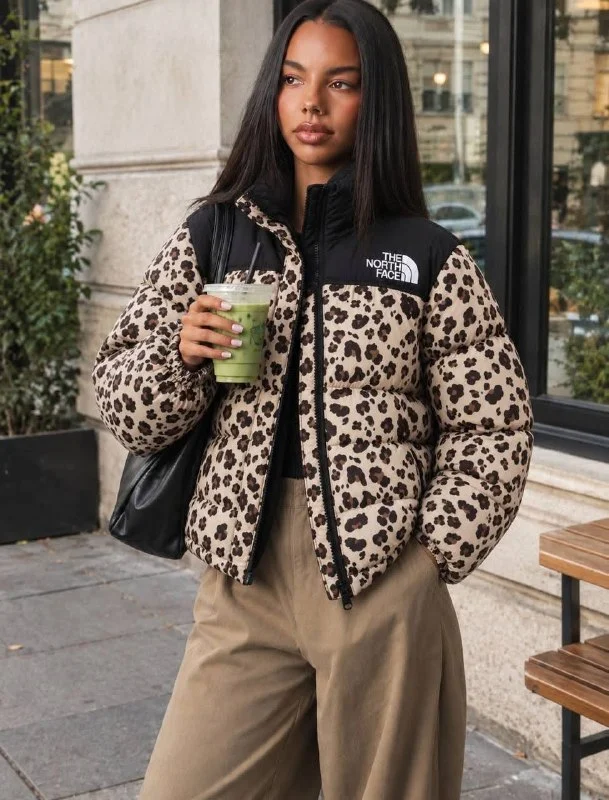 The North Face leopard-print jacket